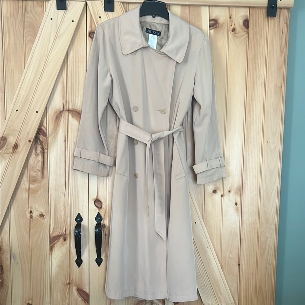 Classic pale yellow Trench Coat 14P